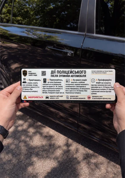 Магніт-пам’ятка для поліцейського